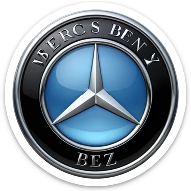 Mercedes benz logo sticker