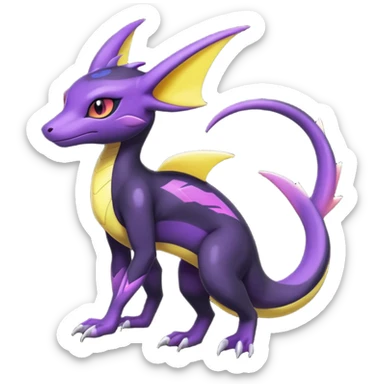 Shiny Salandit-Noivern-Umbreon-Hybrid (Full body) sticker