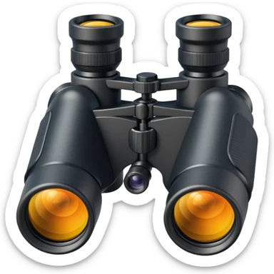 binoculars with large lenses sticker