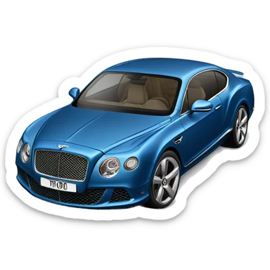 Bentley speed blue sticker
