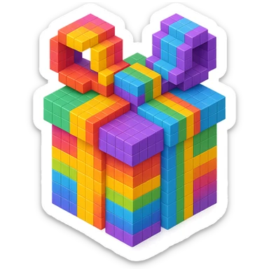 Rainbow gift sticker
