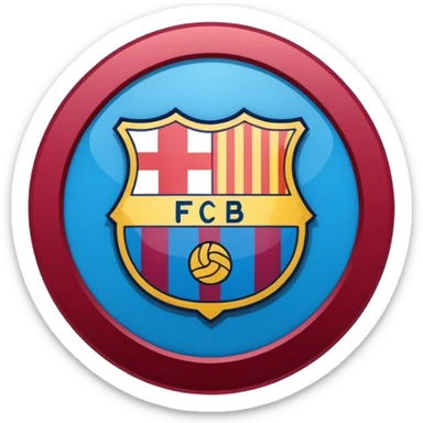 Barcelona club logo sticker