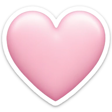 Pink pastel heart sticker