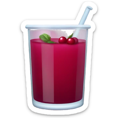 Cranberry juice  sticker