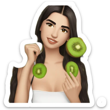 Dua Lipa et kiwi sticker