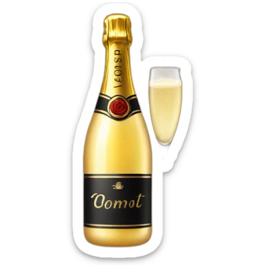 champagne sticker