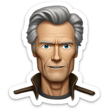Clint Eastwood young sticker