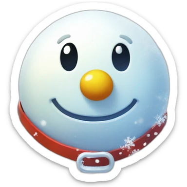 Snowman Badge Medal Epic Mystery Legendary NewYear PokemonTheme Pokeball Snowfall Snowballs sticker