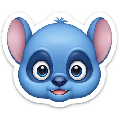Generate an emoji of Stitch from the movie Lilo and stitch sticker