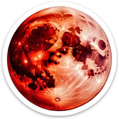Moon eclipse  sticker