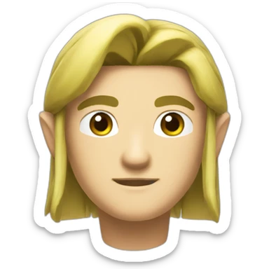 Link head from Legend of zelda sticker