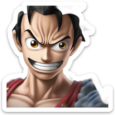 prime photo luffy gear 5 sticker