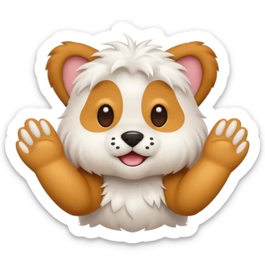 clapping animated paws sticker