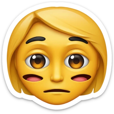 Make a distorted face sticker