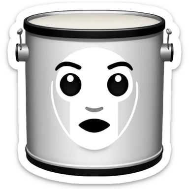 irate stencil on drum sticker