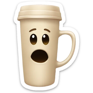 Tumblr beige mug sticker