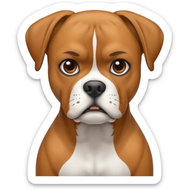 boxer dog sticker