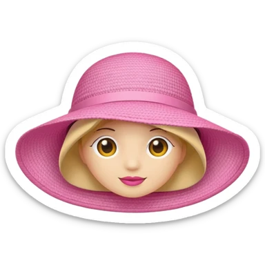 pink sunhat sticker