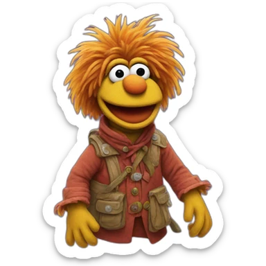 fraggle done sticker