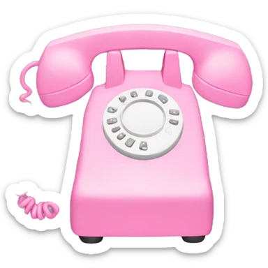 Pink phone sticker