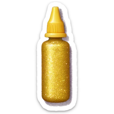 Glitter glue sticker