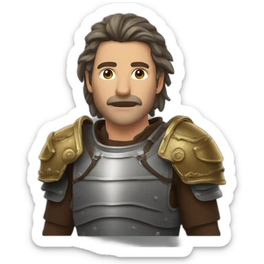Un sanglier avec une armure en fer sticker