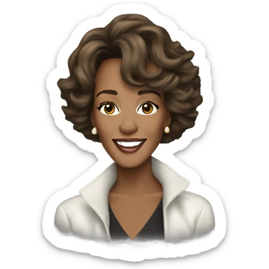 Whitney Houston sticker