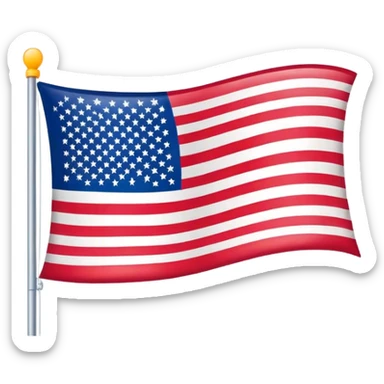 American Flag with the words "I-130" approved sticker
