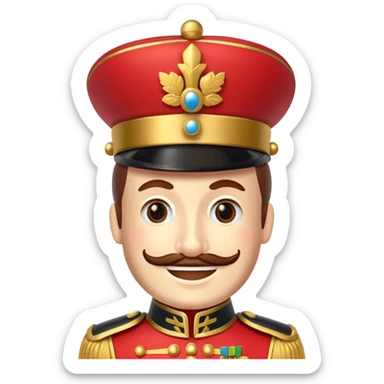Smiling nutcracker  sticker