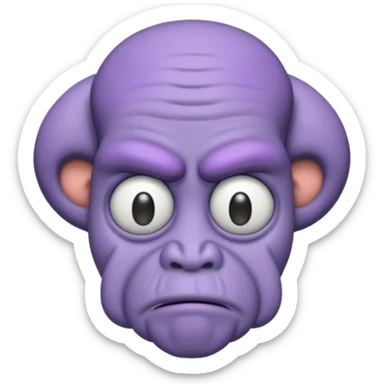 Squidward is moody sticker