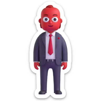 Anger character from Inside Out movie sticker