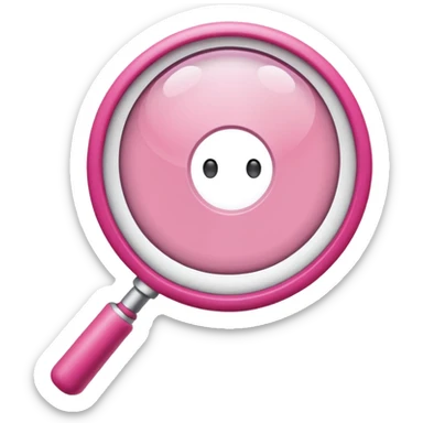 mix light pink dark pink and white girly internet wifi with a magnifying glass\ sticker