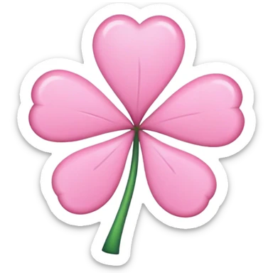 pink shamrock sticker