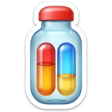 a capsule medicine sticker