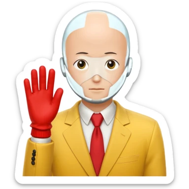 Generate saitama like from the anime sticker