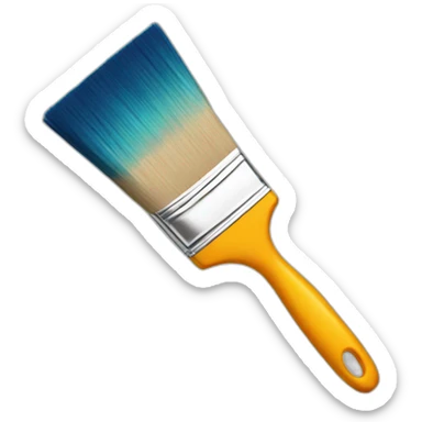 Paint brush sticker