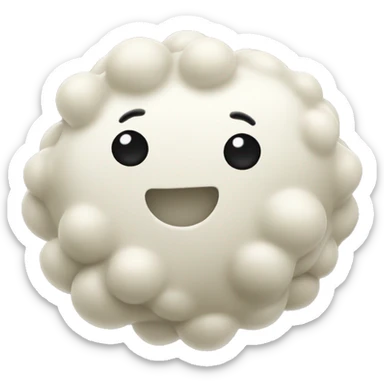 white peas with some black on it sticker