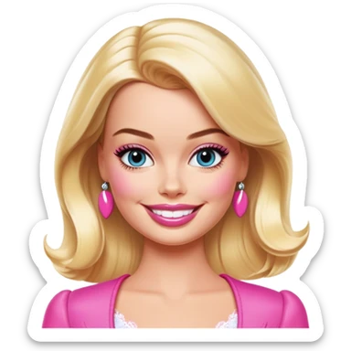 Margot Robbie Barbie sticker