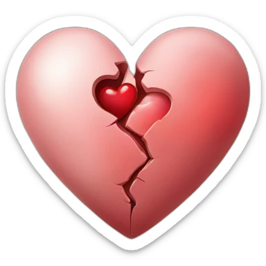 repaired heart offered by a wounded heart sticker