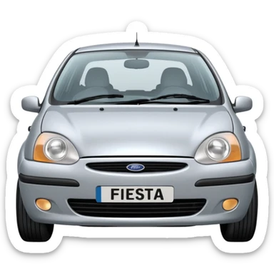 1998 Ford Fiesta LX Zetec 1.2 Front.jpg oval shaped headloghts with an oval grill  sticker