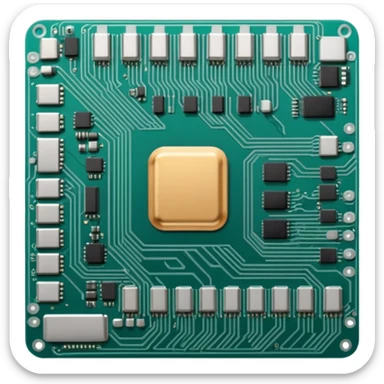 motherboard 3D sticker