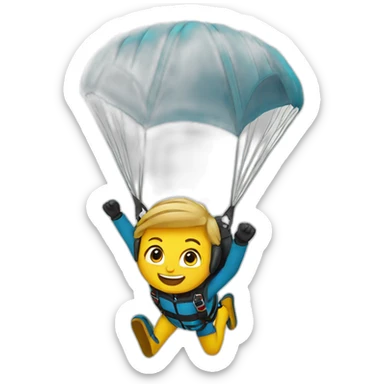 skydiver sticker