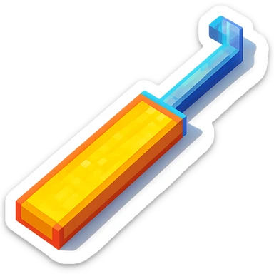 lockpick, voxel art, Minecraft look, metallic sticker