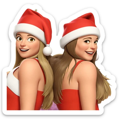christmas fun with friends sticker