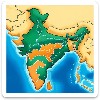 bangladesh map sticker