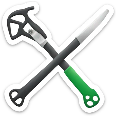 Flag with scissors and hammer sticker