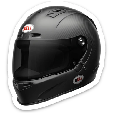 bell hp777 helmet with the low visor.  sticker