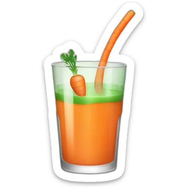 carrot juice sticker
