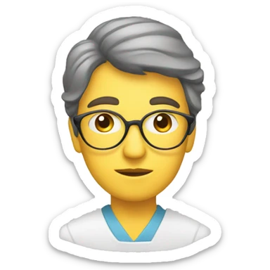 psychoanalyst therapist observing sticker