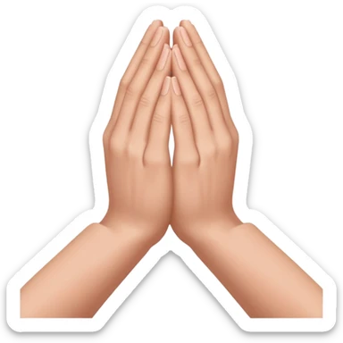 pray hands mangas rosadas sticker